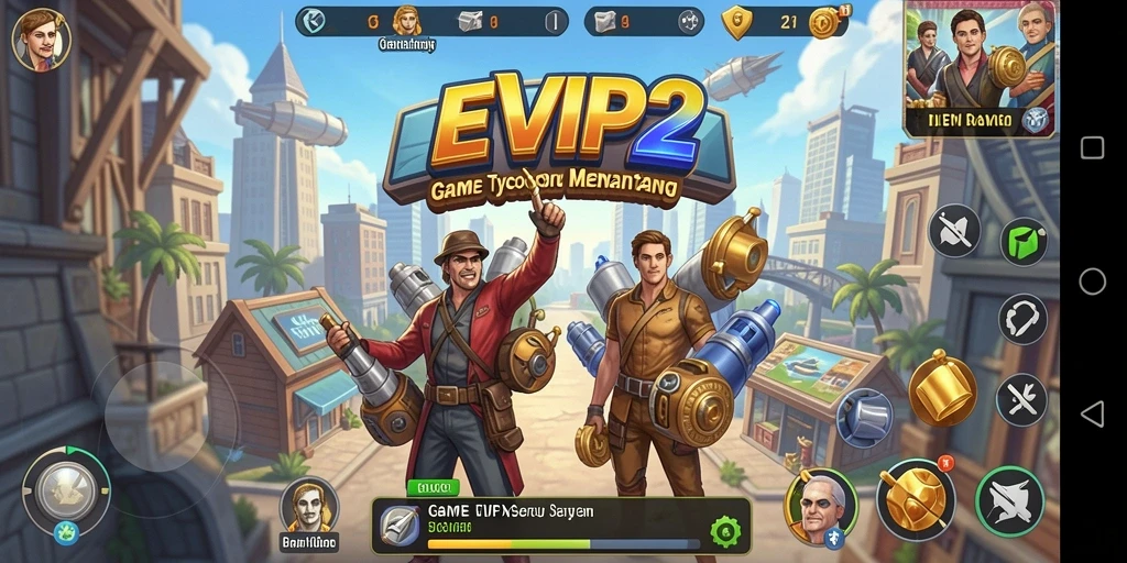 Tampilan gameplay seru dan strategi dalam EVIP2.