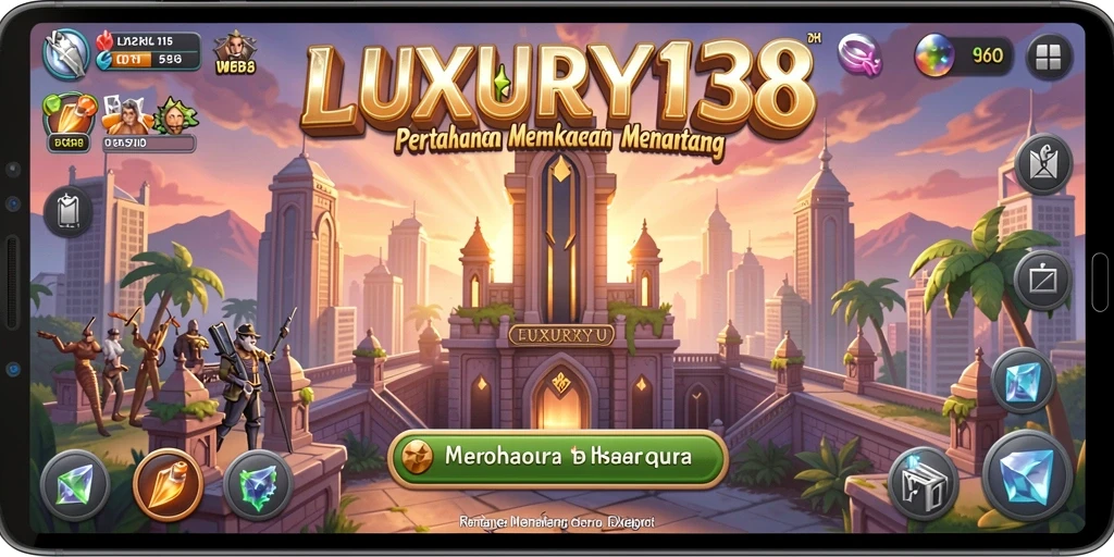Tampilan gameplay menarik dari LUXURY138 yang menunjukkan strategi Tower Defense.
