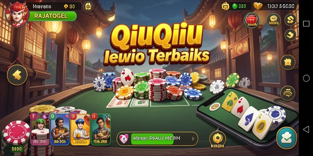Tampilan visual gameplay QiuQiu yang menegangkan dan seru.