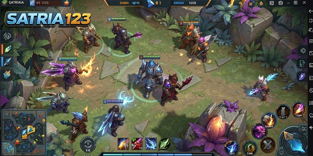 Tampilan gameplay yang seru dan menegangkan di SATRIA123.