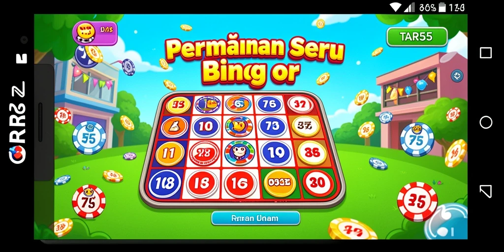Tampilan gameplay Bingo yang seru di TAR555.