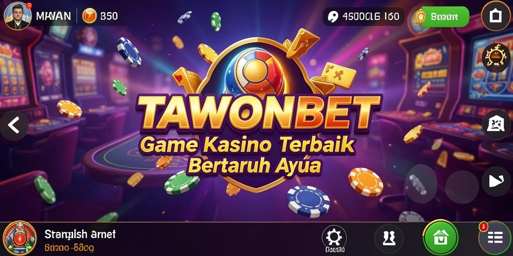 Tampilan gameplay seru dan interaktif dari TAWONBET.