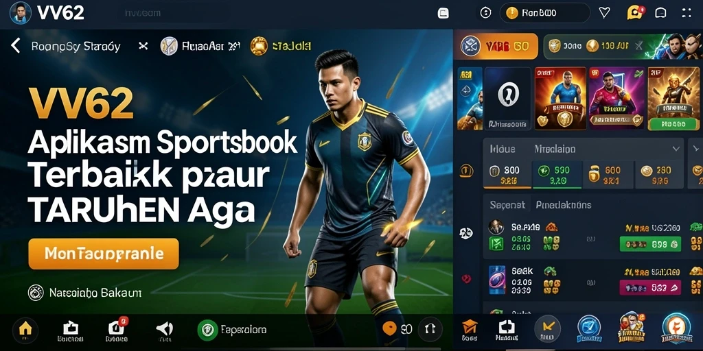 Tampilan gameplay menarik dari aplikasi Sportsbook VV62.